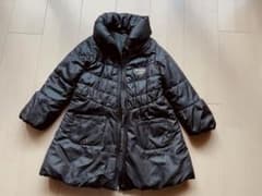 中綿コート　アウター　120センチ　ガールズ　ブラック　黒　キッズのサムネイル