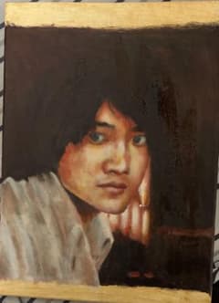 原画】油彩画「人物画」一点物 手描き - メルカリ