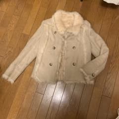 レディース ムートンコート ベージュのサムネイル
