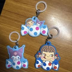 めじるしアクセサリー ぺこちゃんとクロミちゃんのコラボ　3個入のサムネイル