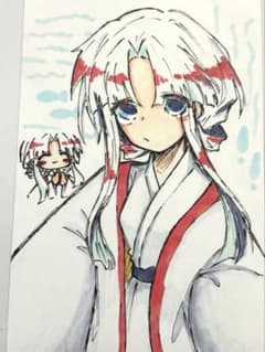 【手描きイラスト】錦鯉の女の子 　（オリジナル）のサムネイル