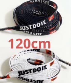NIKE ナイキシューレース靴紐 白黒　2足分120cm 4本入りのサムネイル