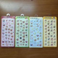 Korea Exclusive Crayon Shin-chan 3D Crystal Sticker Set (4 stickers)
