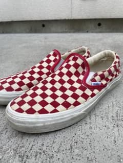 VANS チェッカー　総柄　スリッポン　ビンテージ　US11のサムネイル