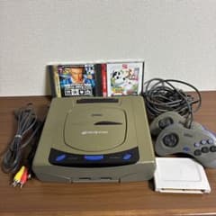 【祝2026特売！】【即プレー可】セガサターン本体＆ソフト２本＆パワーメモリー付のサムネイル