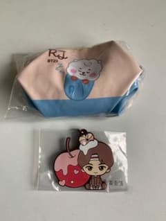 BTS 방탄소년단 진&BT21RJ 고무 매력&파우치 컬렉션 2점 세트