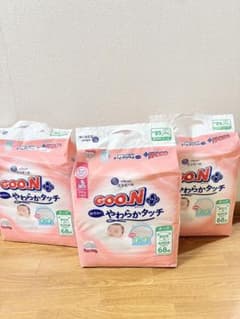 エリエール GOO.N プラス 新生児用 テープ 68枚 3パックのサムネイル