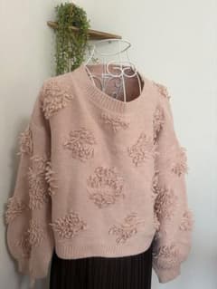natural couture ニット 長袖 ピンクのサムネイル