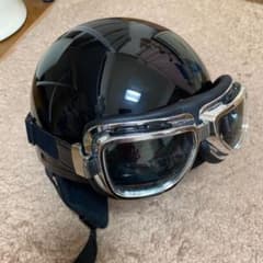 まさ様専用　バイク　ゴーグル付ヘルメットのサムネイル