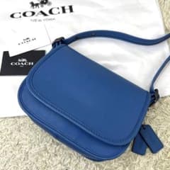 希少色✨コーチ COACH ショルダーバッグ グラブタン ブルー レディースのサムネイル