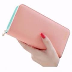 カード入れたくさん バイカラー 長財布 パステルカラー 886のサムネイル