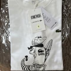LACOSTE × ONE PIECE ワニキャラクター Tシャツ 白のサムネイル