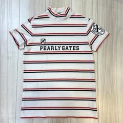 【即日発送】PEARLYGATESパーリーゲイツ半袖モックネックシャツ半袖シャツ PEARLY GATES パーリーゲイツ 半袖 モックネック シャツ M ゴルフ