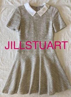JILLSTUART 襟付きツイードワンピース　オケージョンドレス　半袖のサムネイル