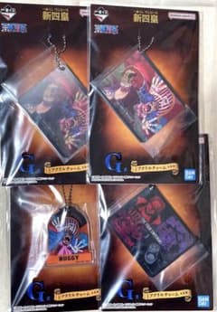 [G 상] ONE PIECE 이치 반 쿠지 생크스 & 버기 4 점 세트