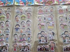 ちびまる子ちゃん ぷくぷくシール　4枚セット