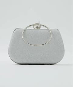 2wayリングハンドルシャイニーラメパーティーバッグ　niana シルバーのサムネイル