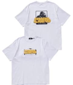 XLARGE グラフィックロゴ Tシャツ　白　黄色ロゴのサムネイル