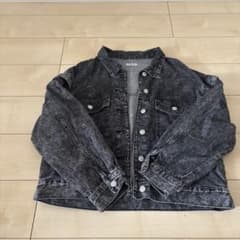 Honeys ハニーズケミカルウォッシュ デニムジャケット ブラック Lサイズのサムネイル