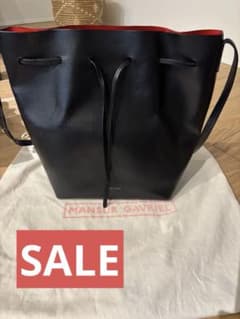 傷あり】MANSUR GAVRIEL ブラックレザートートバッグ - メルカリ