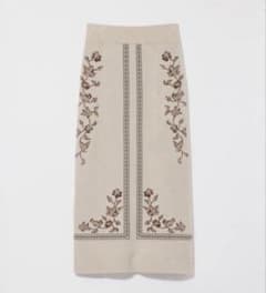 Eaphi SCARF MOTIF KNIT SKIRT M - メルカリ