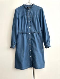 A.P.C. デニムフリルワンピース 38のサムネイル