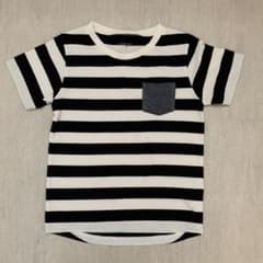 お値下げ‼︎グローバルワーク　Tシャツ　XXL ポケット付き　ボーダー　Tシャツのサムネイル