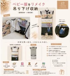 思い出のベビー服　リメイク　オーダーメイド　吊り下げ収納　匿名発送のサムネイル