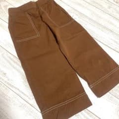 Zara キッズ ロングパンツ ブラウン ステッチのサムネイル