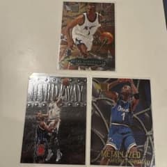 Anfernee Hardaway Fleer Metal 3장 세트