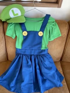 美品　ルイージコスプレ　ワンピース　ふんわりパニエ付きのサムネイル