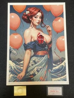 DEATH NYC アートポスター 女性 浮世絵風 COA付 - メルカリ
