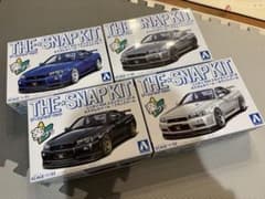 アオシマ 楽プラTHE☆SNAPKITニッサン R34 GT-R 4種セット - メルカリ