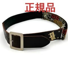 ヒステリックグラマー　スカル&ロゴ刺繍ギターストラップ　レザーベルト　レア