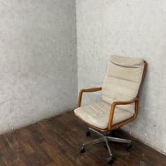 karimoku カリモク デスクチェア 昇降可 キャスター付き 木製 書斎