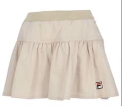 FILA ベージュ XL フレアスコート テニスウェア 春涼しいのサムネイル