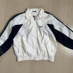 90s NIKE ナイロンジャケット 白タグ 刺繍ロゴのサムネイル