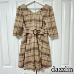 dazzlin：チェックワンピースのサムネイル