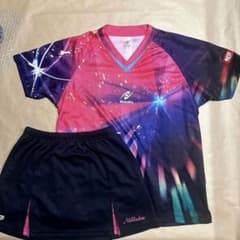 Nittaku ユニフォーム　セットレディース　卓球　女子　ピンク　キュロットのサムネイル