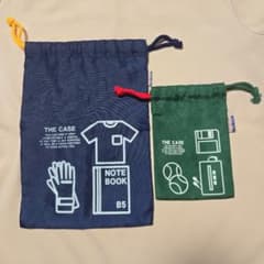 THE CASE 巾着袋 2枚セット