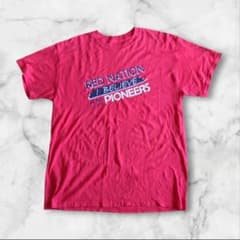 希少　アメリカ　輸入　古着　Tシャツ　レッド身幅53着丈70のサムネイル
