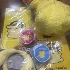 ポムポムプリン ぬいぐるみ ポーチ ニットバッグ 5点セットのサムネイル