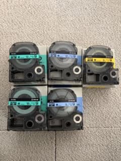 【中古】KING JIM テプラPRO テープカートリッジ 5本セットのサムネイル