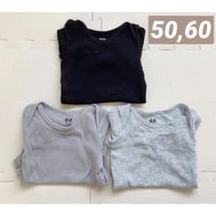 新生児ロンパース　夏服まとめ売り　H&M  ベビー服　半袖50~60cmのサムネイル