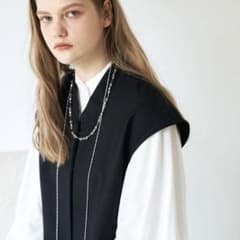 Belle vintage クラシカルlongベスト　サイズ1※ベストのみのサムネイル