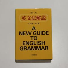 英文法解説 A NEW GUIDE TO ENGLISH GRAMMARのサムネイル