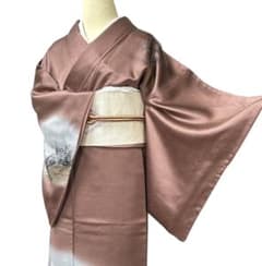 AA86愛華 着物 訪問着 暈し 風景 手縫い仕立て 正絹 - メルカリ