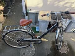EVOLTE 自転車　黒 前カゴ付き　滋賀　守山引き取りのサムネイル