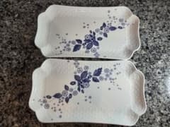 Wedgwood strawberry bloom 花柄陶器皿 2枚セットのサムネイル