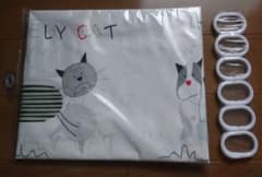 猫柄シャワーカーテン(リング付き)のサムネイル
